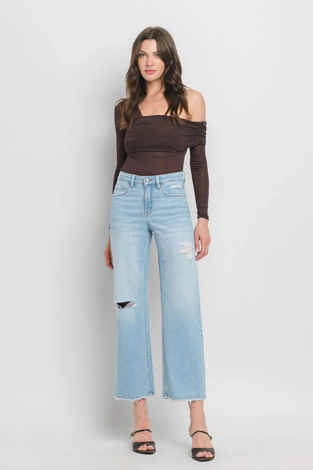 High Rise Wide Leg Jeans