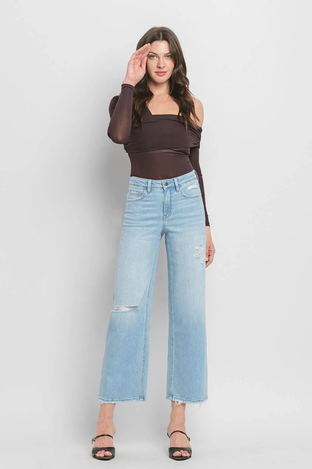 High Rise Wide Leg Jeans