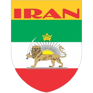 Iran Old Flag Shield Style