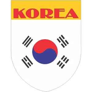 Korea Flag Shield Style