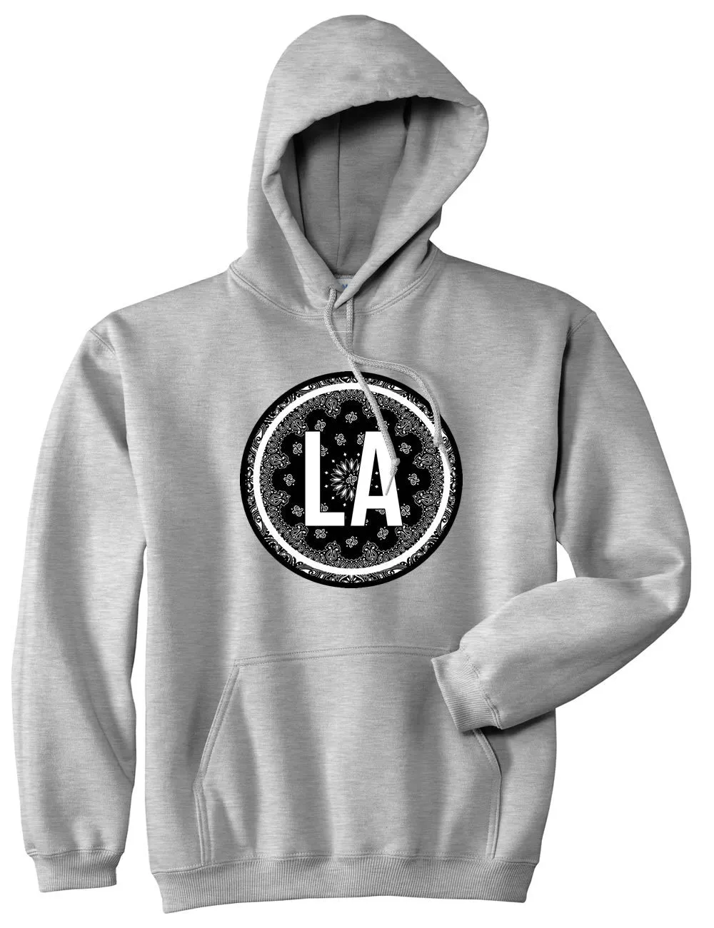 LA Bandana Print Los Angeles Pullover Hoodie Hoody