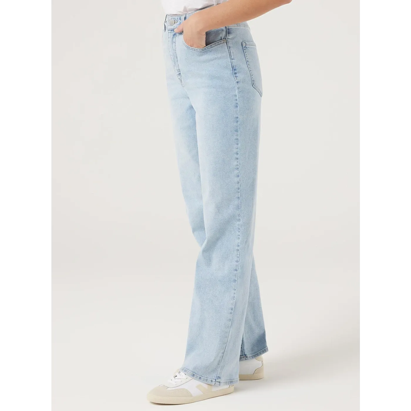 Light Blue Wide Leg Jeans