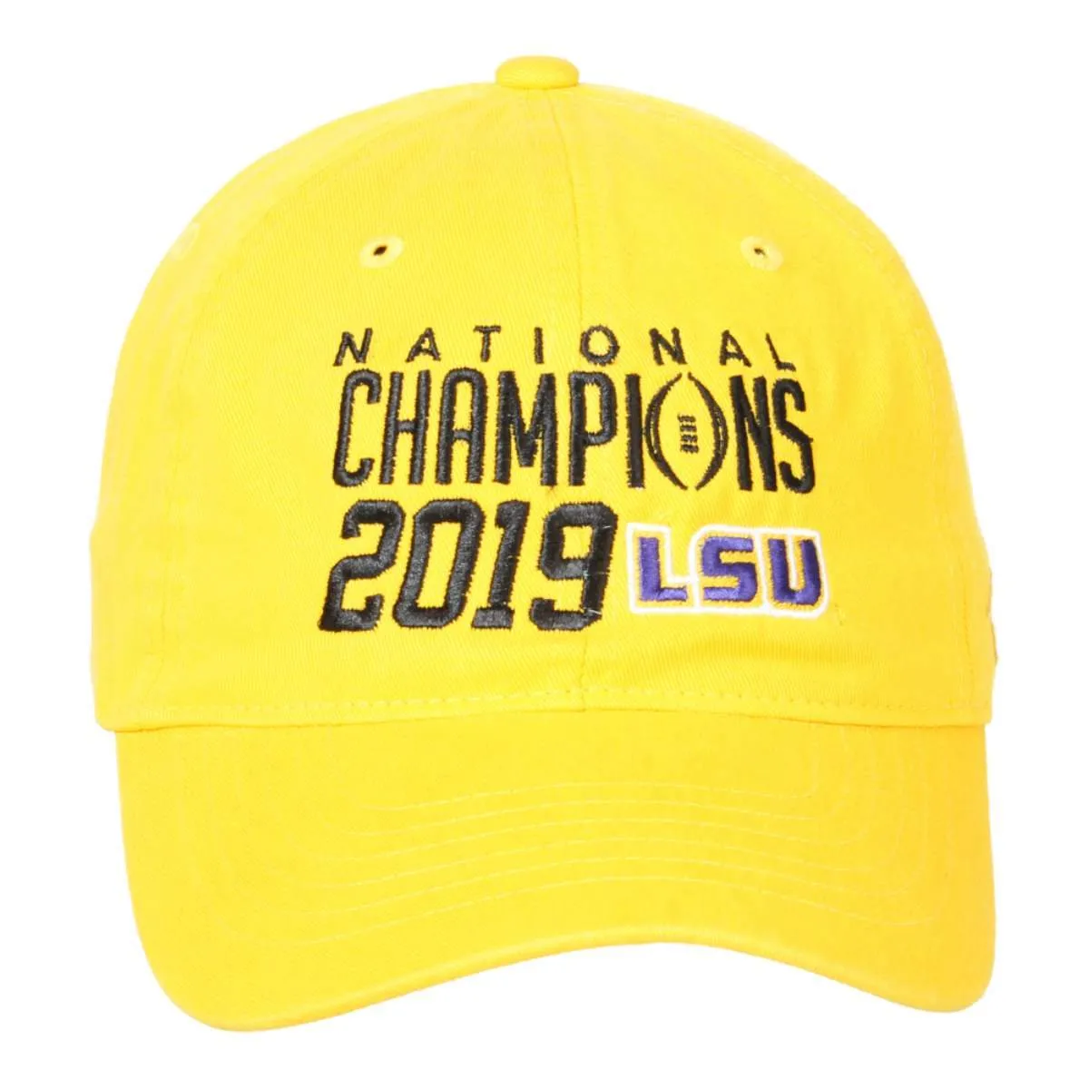 LSU Tigers 2019-2020 CFP National Champions Gold Adjustable Slouch Hat Cap