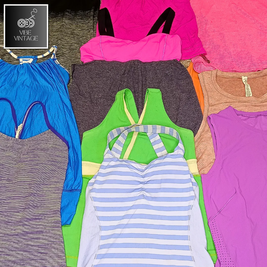 LULULEMON PREMIUM TANK TOPS - 65 PCS