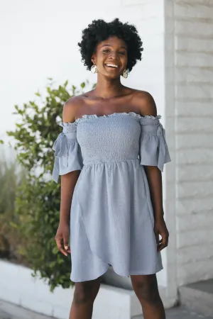 Lynn Smocked Off Shoulder Dress