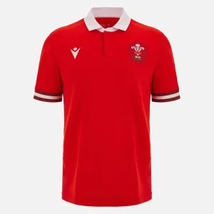 Macron Wales WRU 23/24 HOME 6 Nations S/S Rugby Shirt Adults