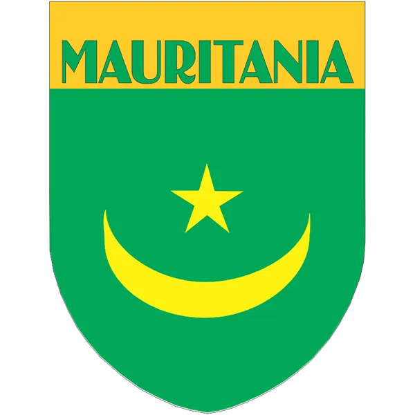 Mauritania Flag Shield Style