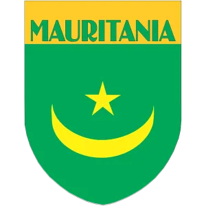 Mauritania Flag Shield Style