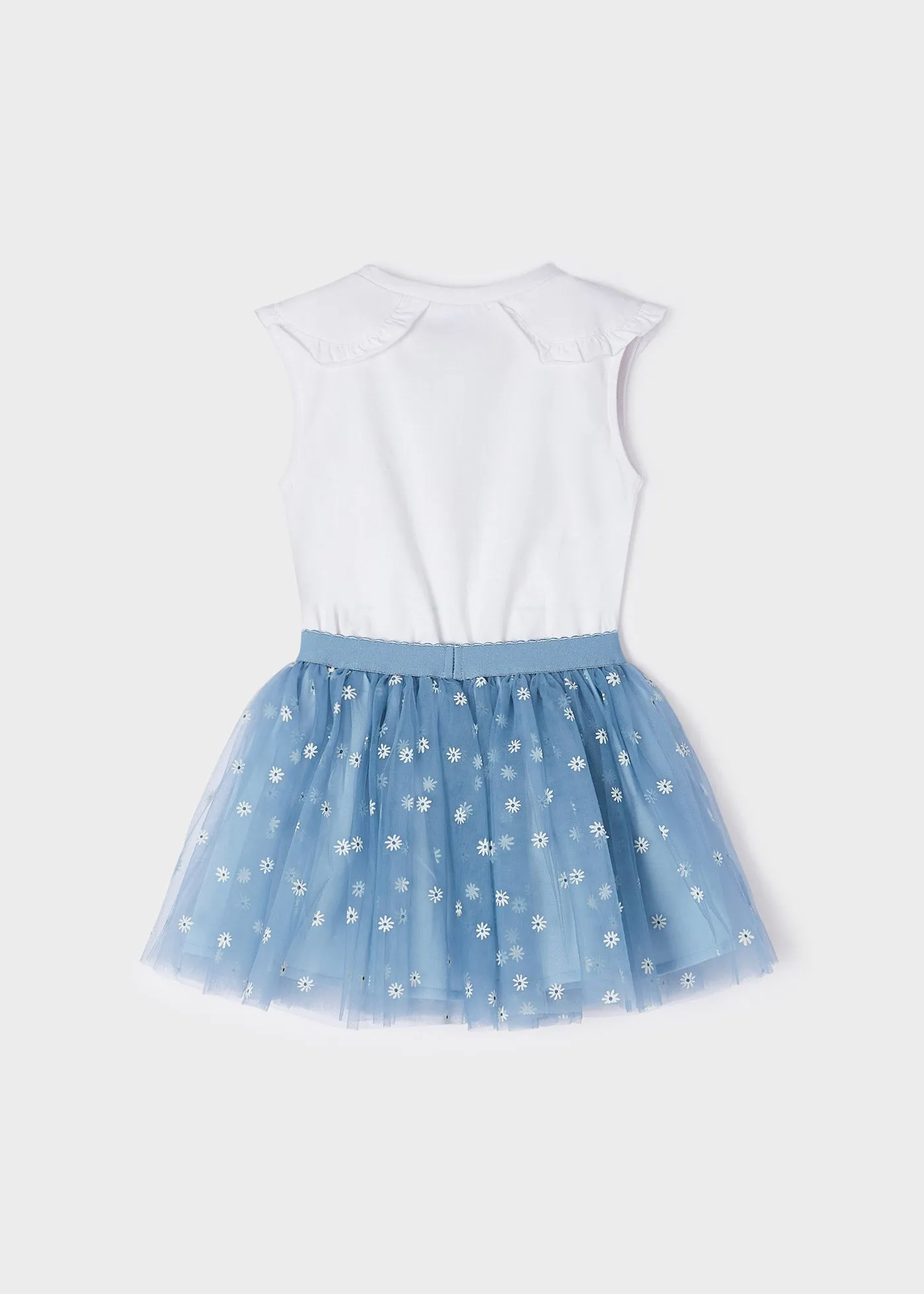 Mayoral Girl Printed Tshirt and Tulle Skirt Set