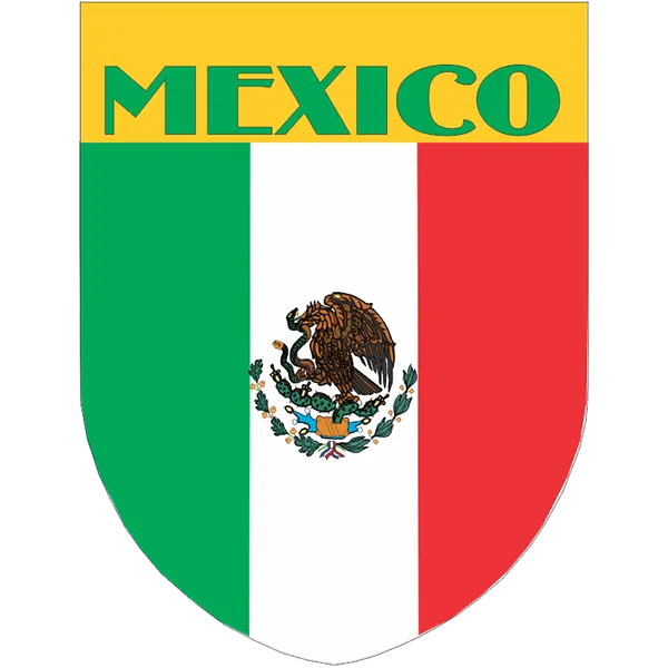 Mexico Flag Shield Style