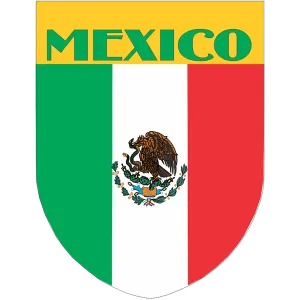 Mexico Flag Shield Style