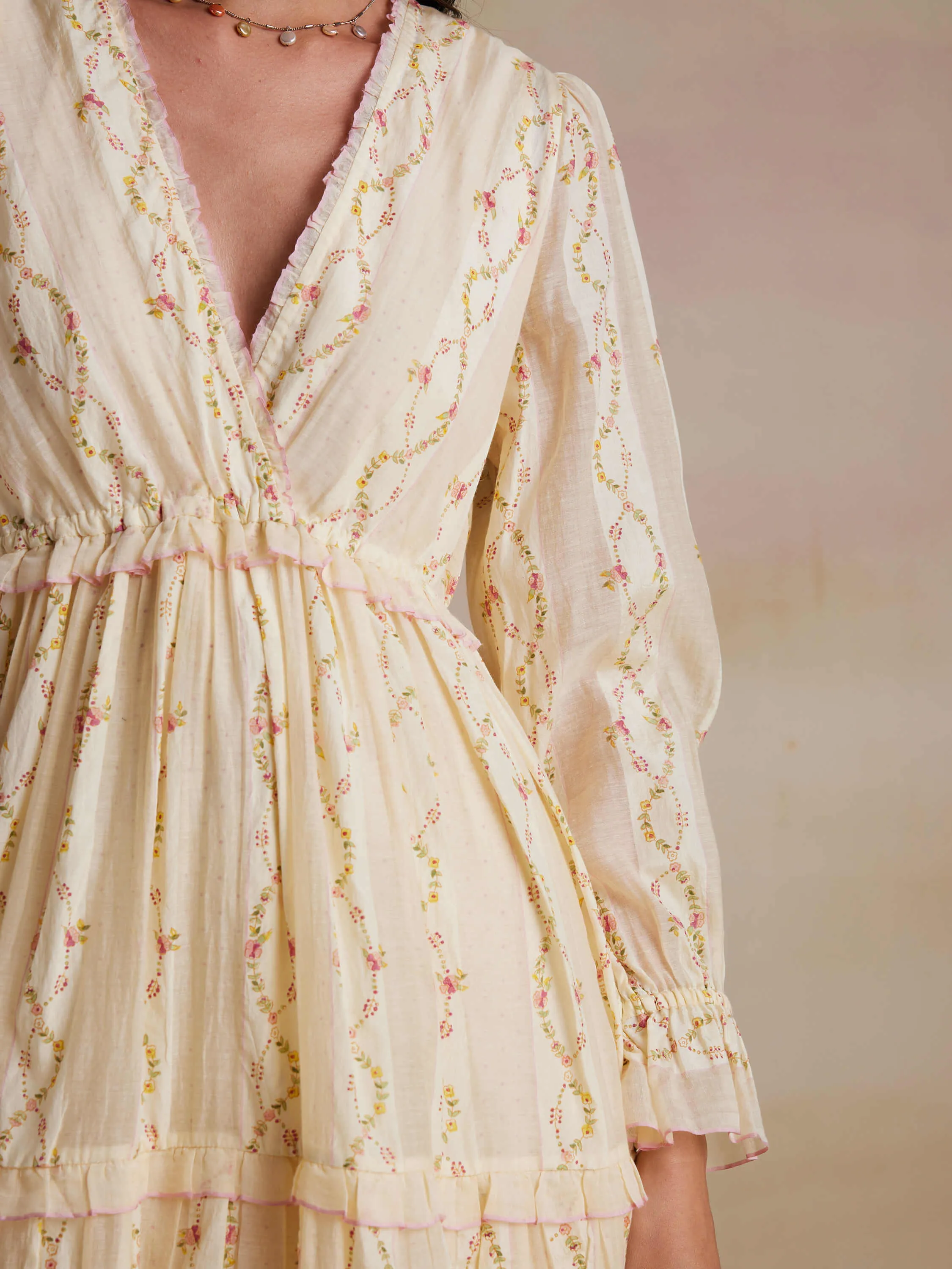 Mythical Blooms Wrap Dress