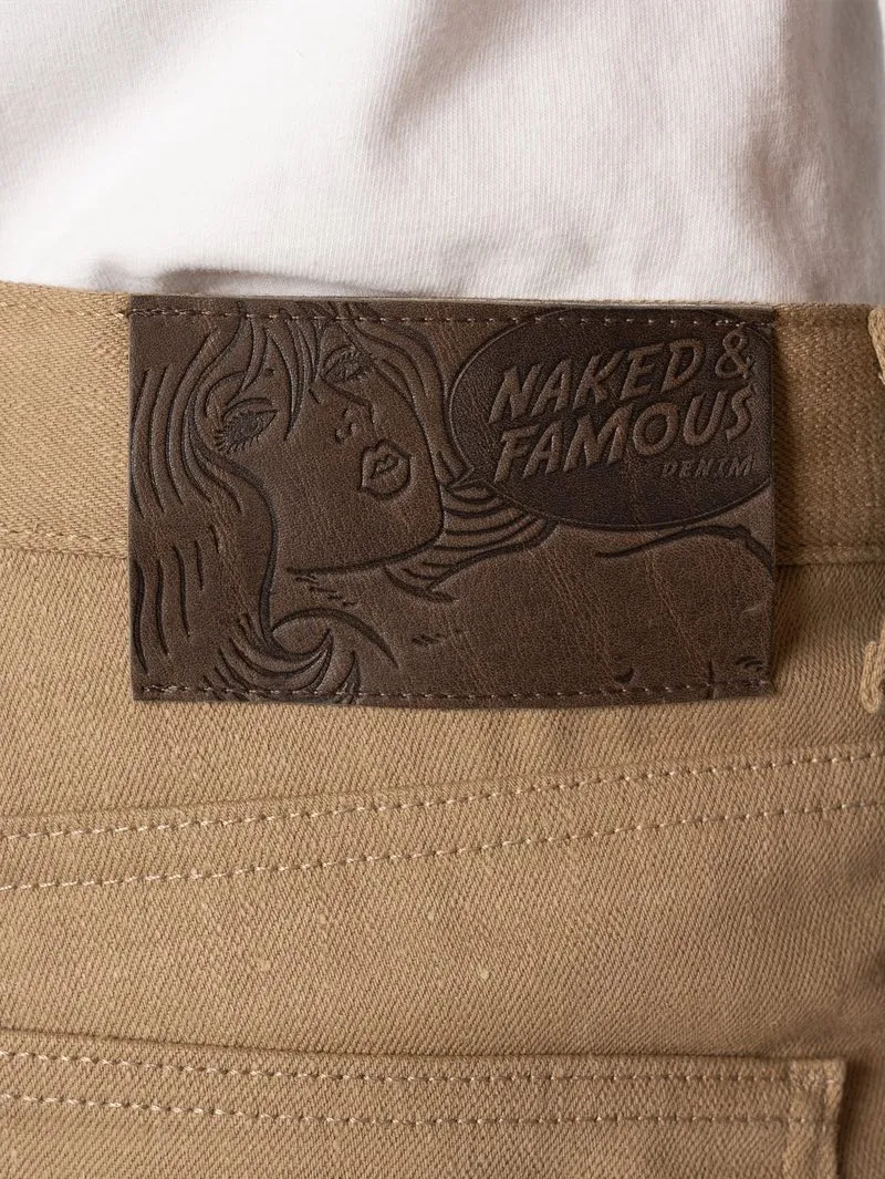 Naked & Famous Denim Weird Guy - Camel Slub Selvedge