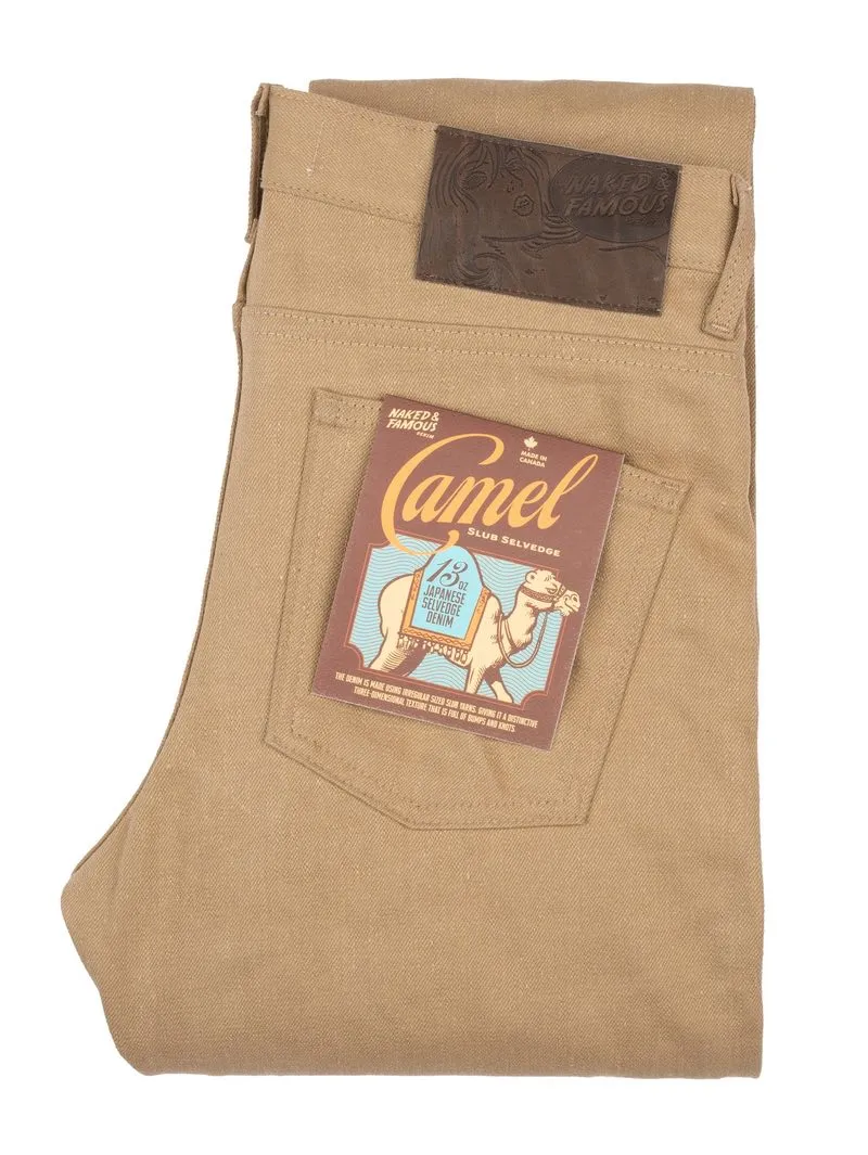 Naked & Famous Denim Weird Guy - Camel Slub Selvedge