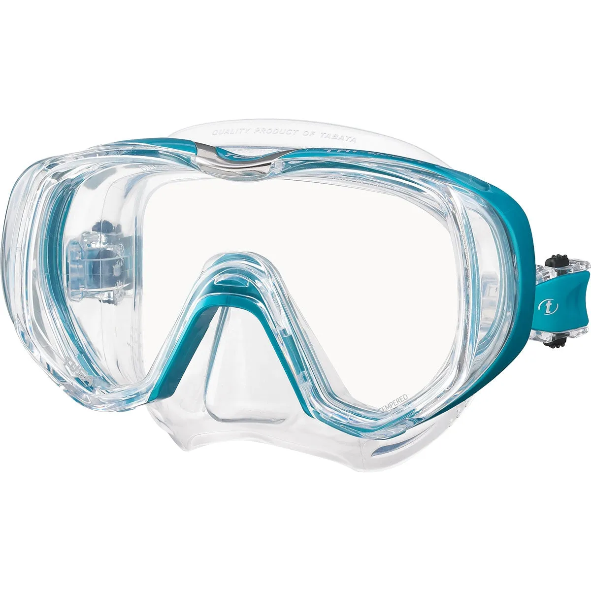 Open Box Tusa M-3001 Freedom Tri-Quest Dive Mask-Ocean Green