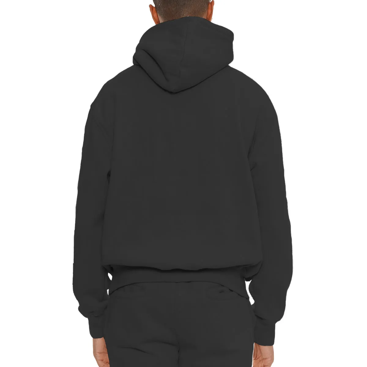 Premium Black Cotton Hoodie