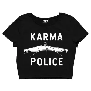 Radiohead Crop Top - Karma Police