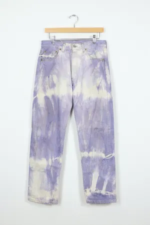 Reworked Purple Dyed Levi's Straight Fit Jeans