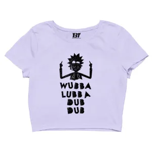 Rick and Morty Crop Top - Wubba Lubba Dub Dub