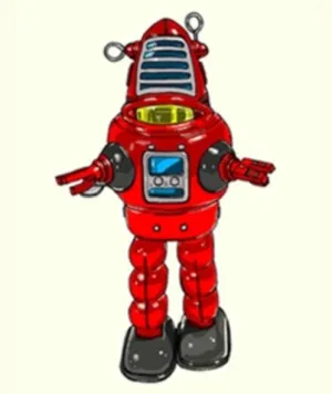 Robot #1 Silkscreen by Zane Thomas