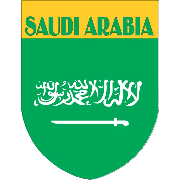 Saudi Arabia Flag Shield Style