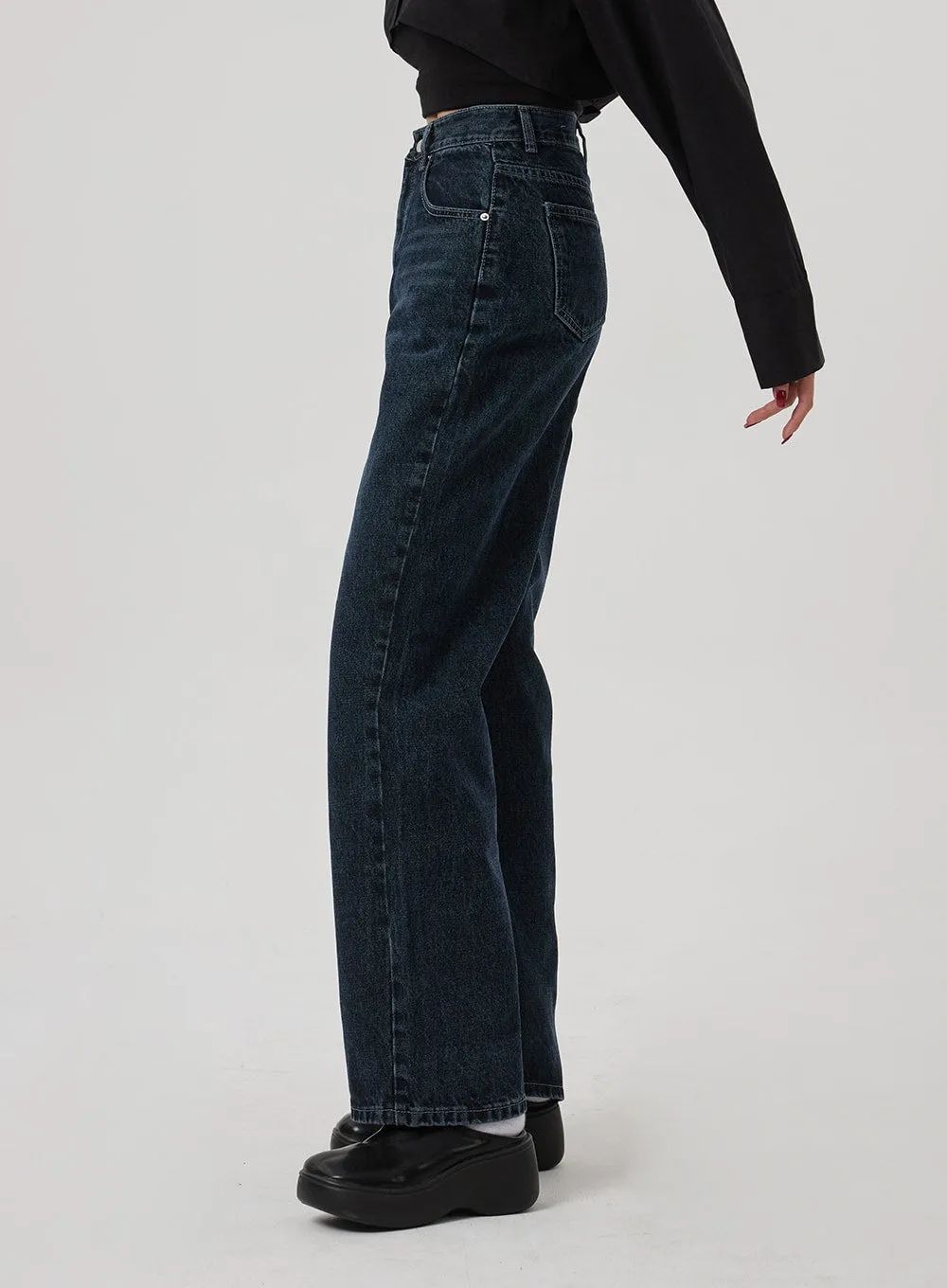 Semi Wide Leg Jeans BF310