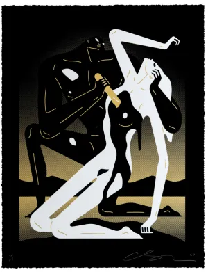 Speak To Me Dark Silkscreen Print by Cleon Peterson