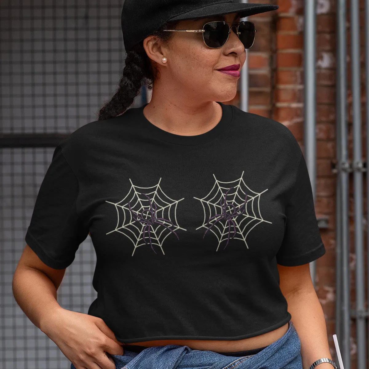 Spider Boobs Crop Top