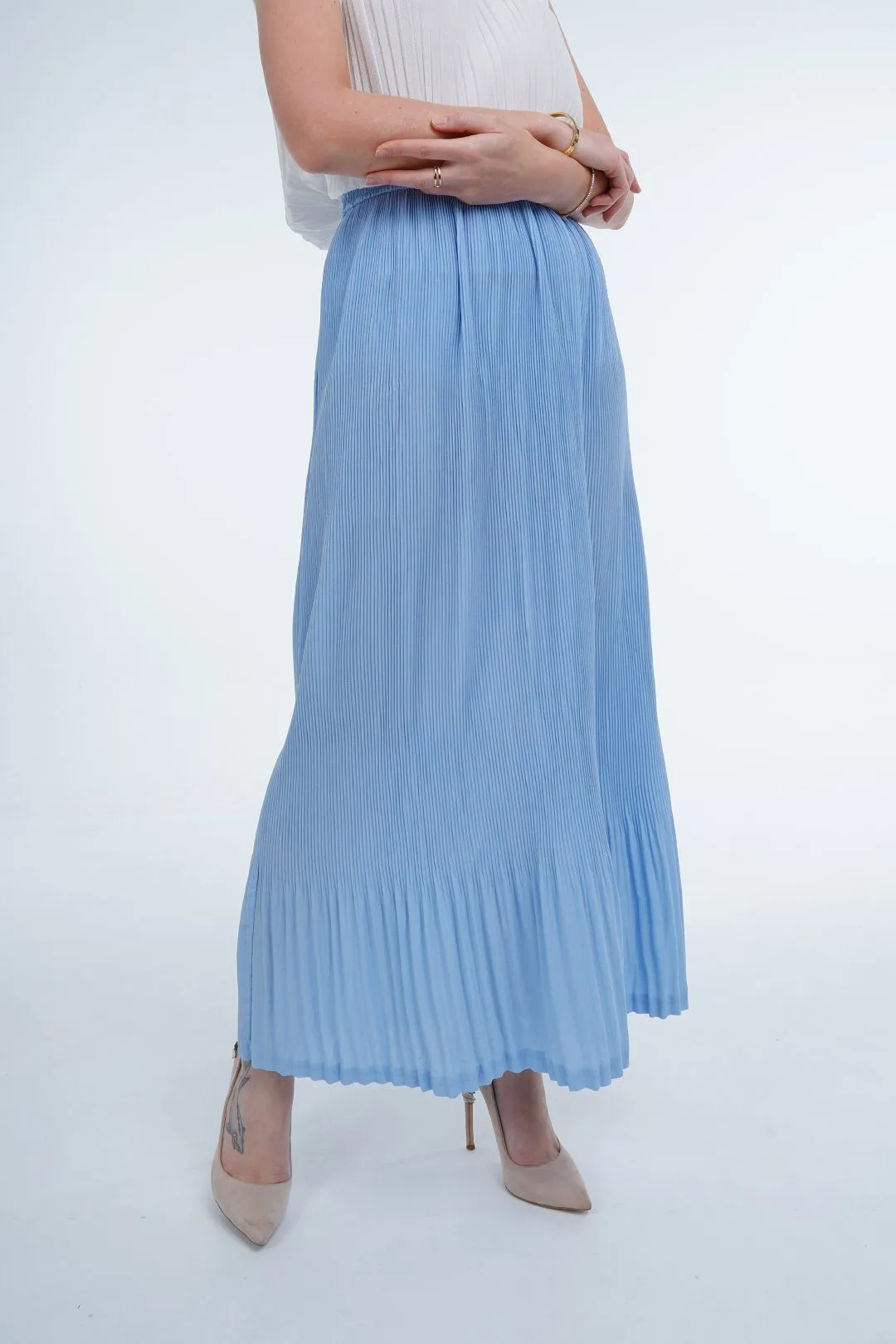 Stella Fishtail Pleated Skirt