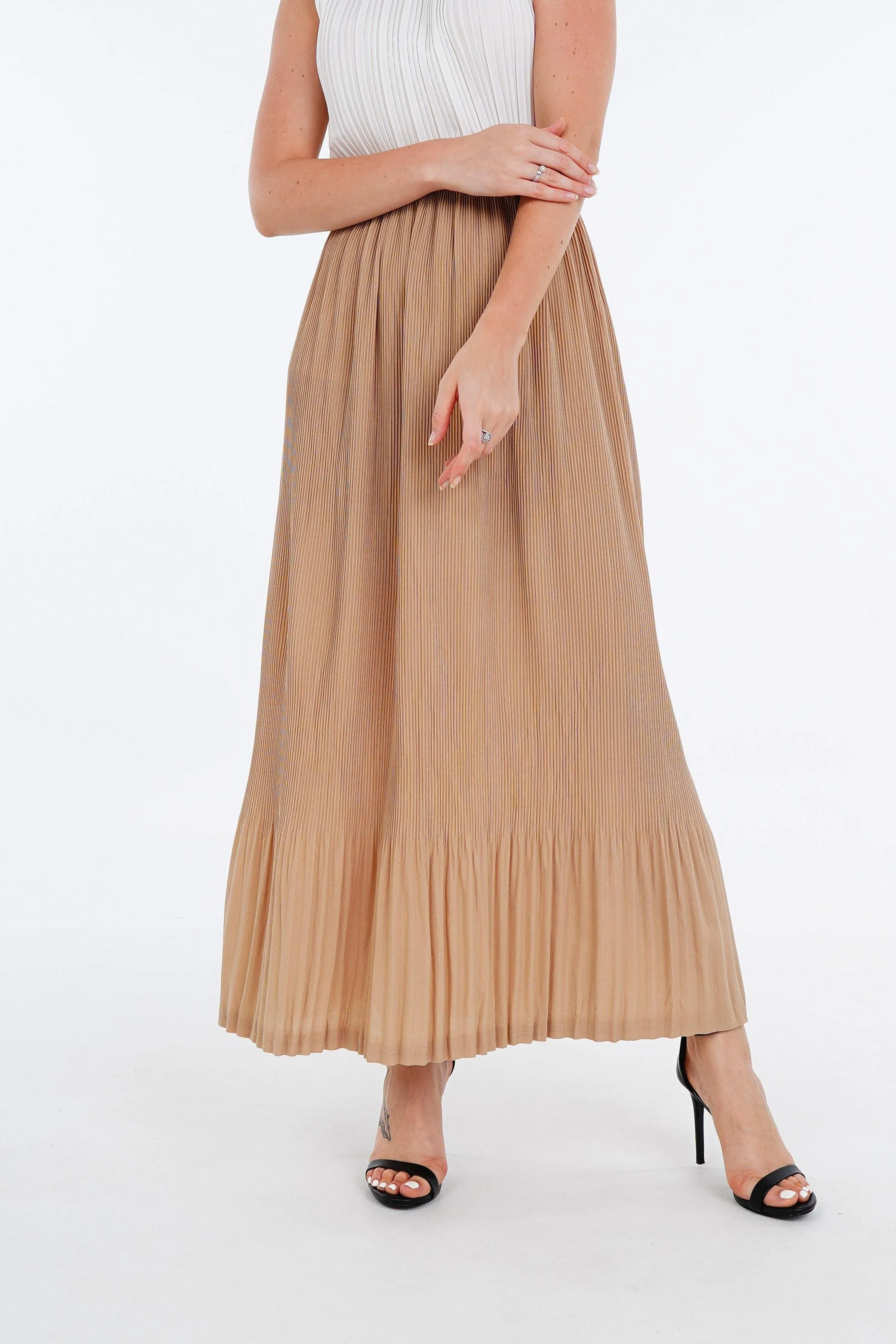 Stella Fishtail Pleated Skirt