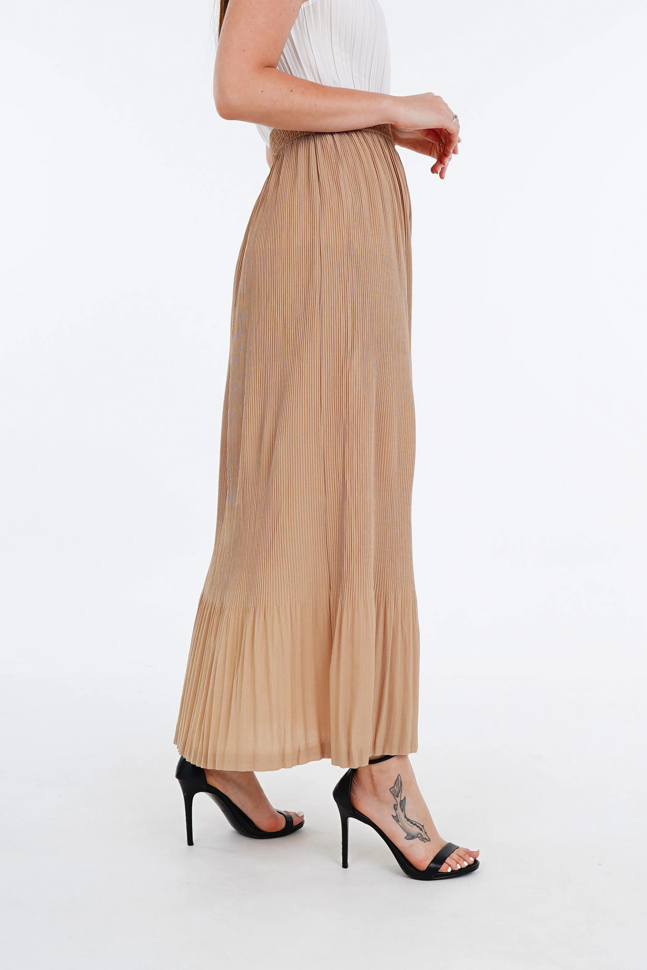 Stella Fishtail Pleated Skirt