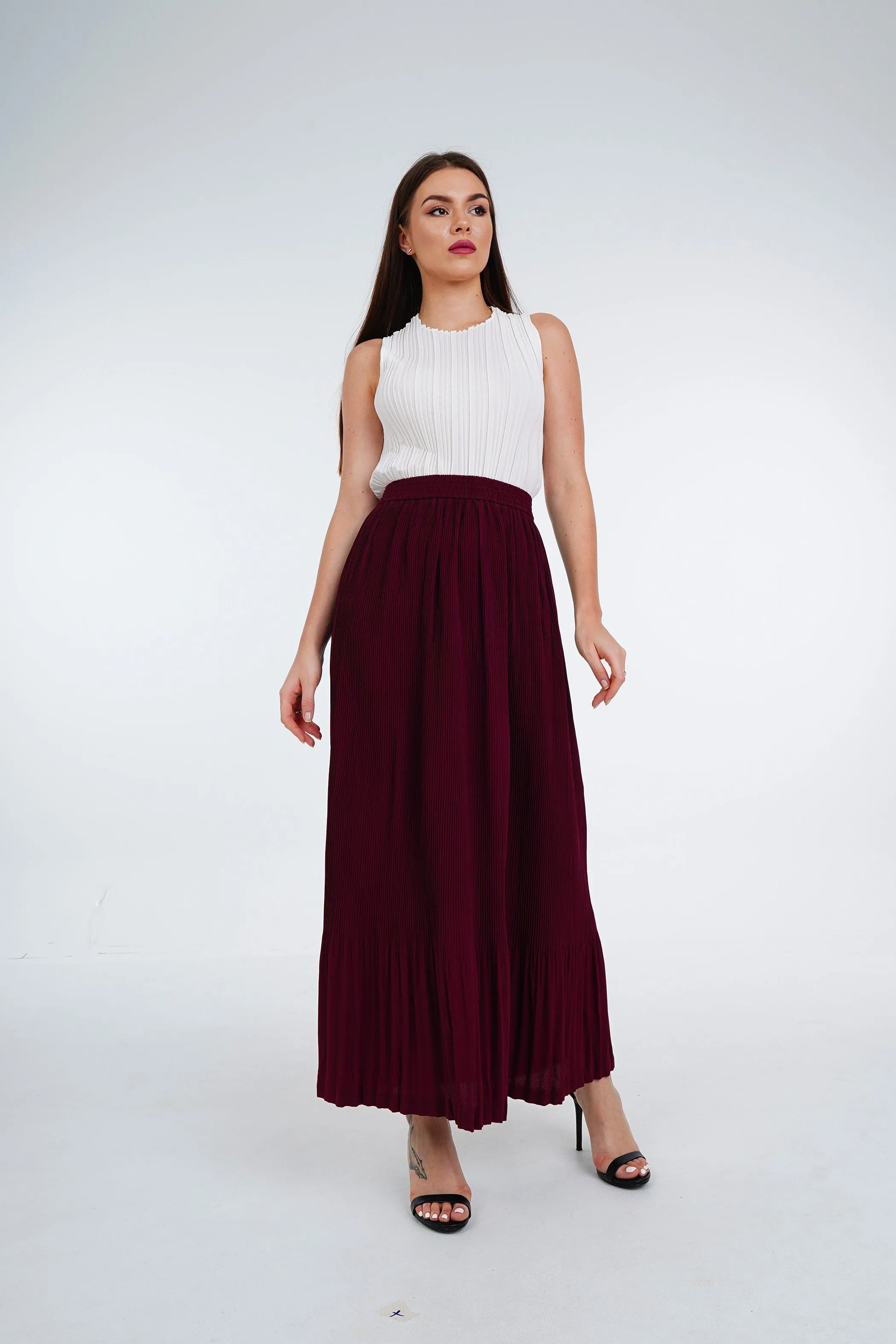 Stella Fishtail Pleated Skirt