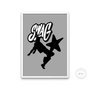 Swagger Poster Graffiti Print INSTANT DOWNLOAD Art Prints, Hip Hop Culture Poster, Urban Art Print, Hip Hop Lifestyle, Graffiti Poster, Skater Gifts