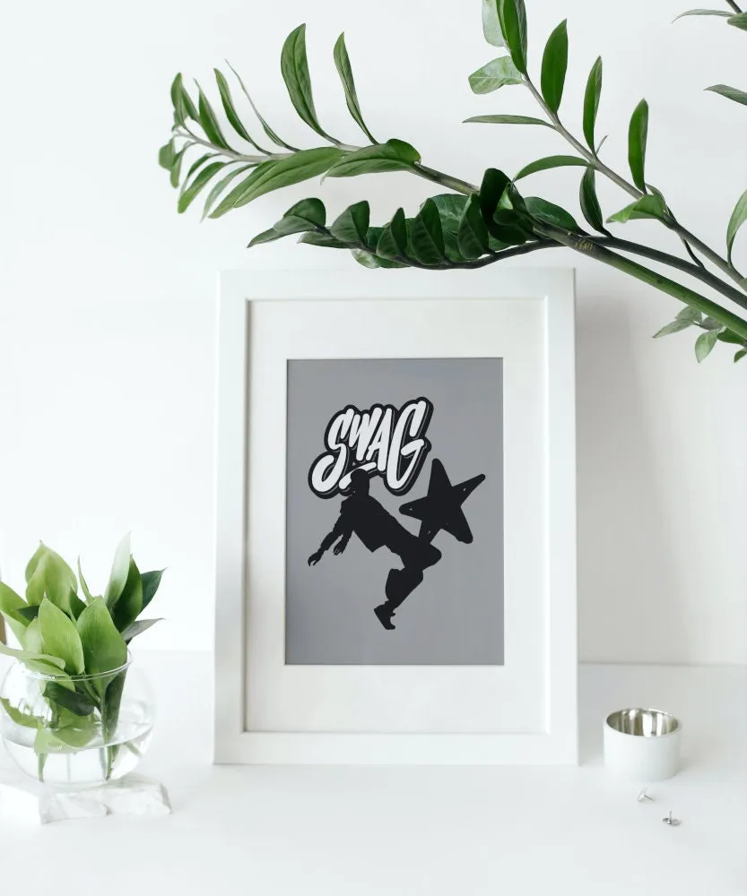 Swagger Poster Graffiti Print INSTANT DOWNLOAD Art Prints, Hip Hop Culture Poster, Urban Art Print, Hip Hop Lifestyle, Graffiti Poster, Skater Gifts