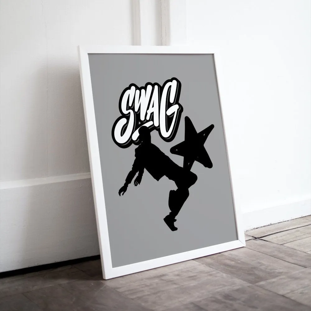 Swagger Poster Graffiti Print INSTANT DOWNLOAD Art Prints, Hip Hop Culture Poster, Urban Art Print, Hip Hop Lifestyle, Graffiti Poster, Skater Gifts