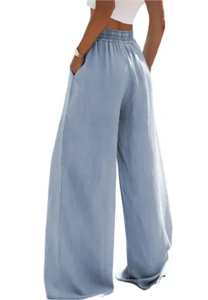 TEEK - Drawstring Wide Leg Jeans