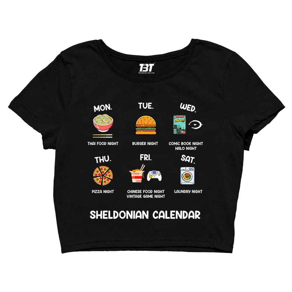 The Big Bang Theory Crop Top - Sheldonian Calendar