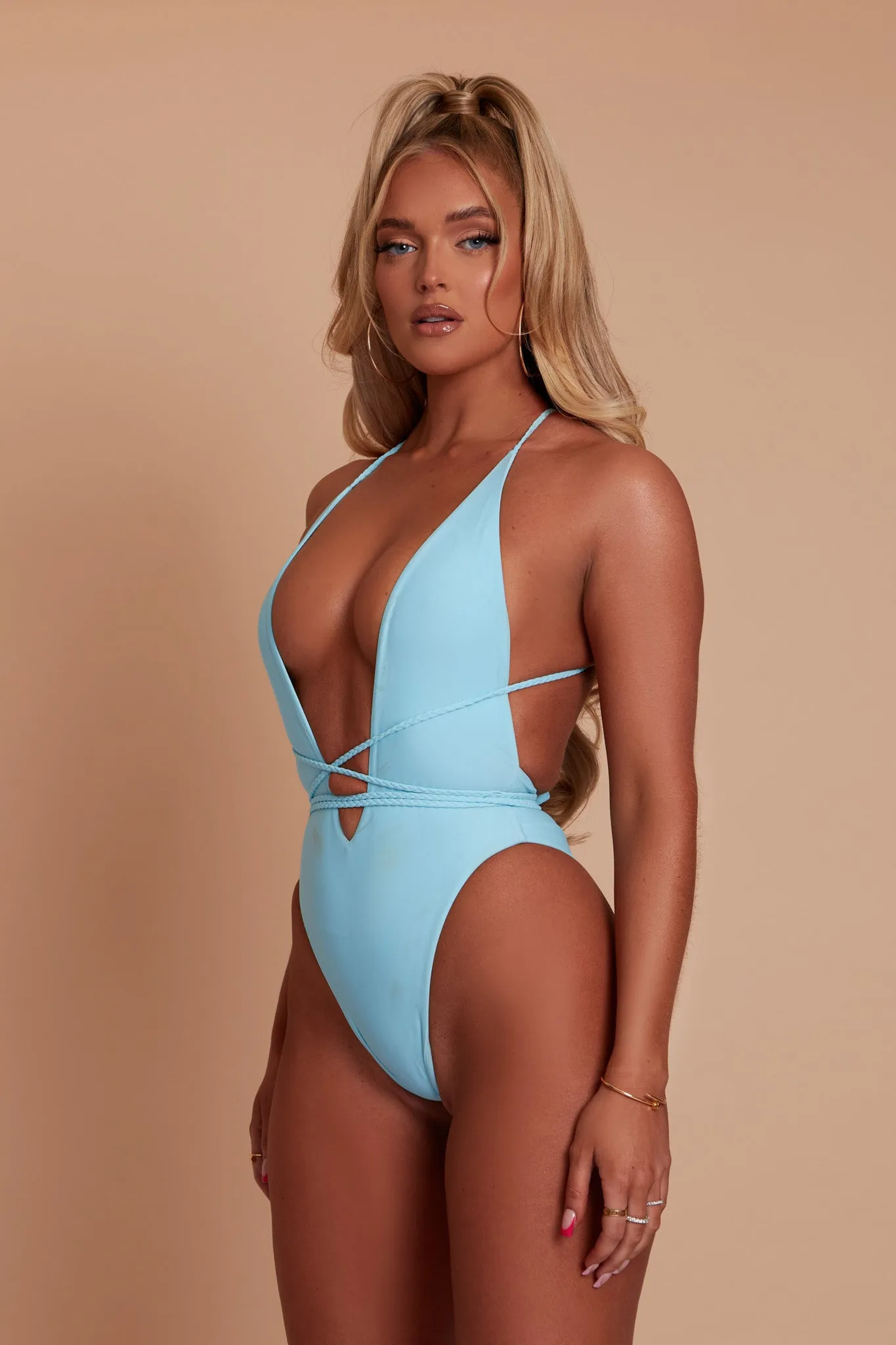 The Fishtail Swim - POWDER BLUE