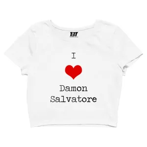 The Vampire Diaries Crop Top - I Love Damon