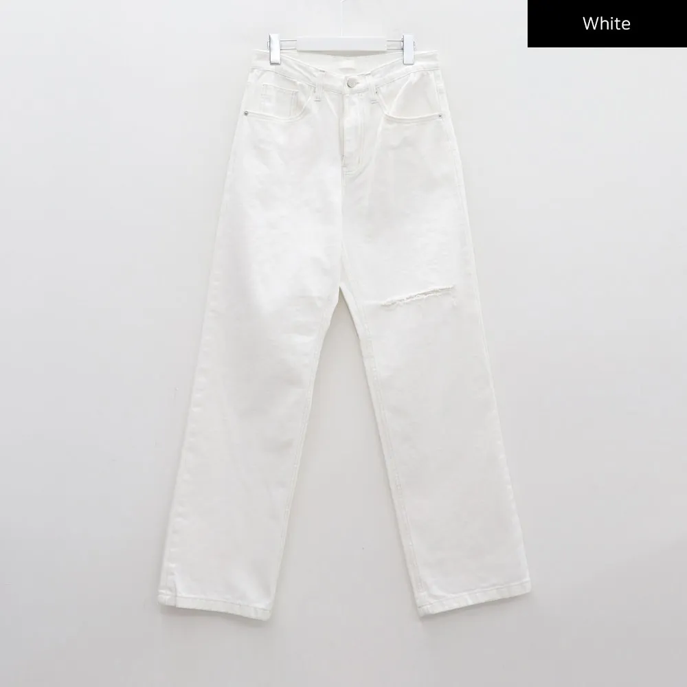 Torn Wide Leg Jeans CM18