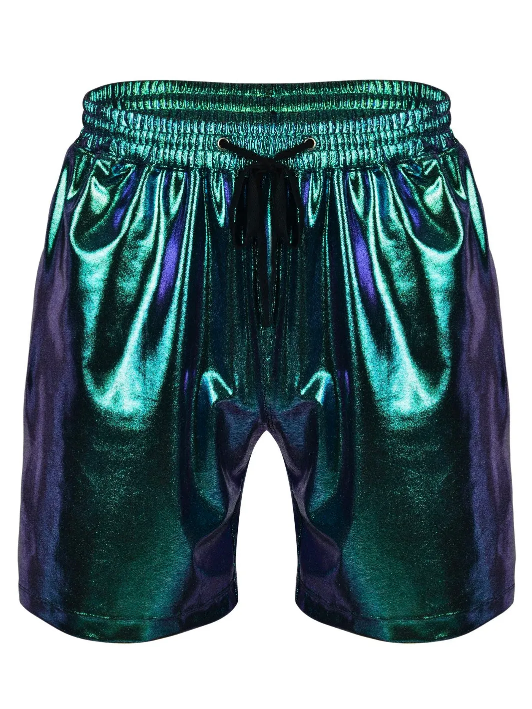 ULTIMATE HOLOGRAPHIC MENS SHORTS - OIL SLICK