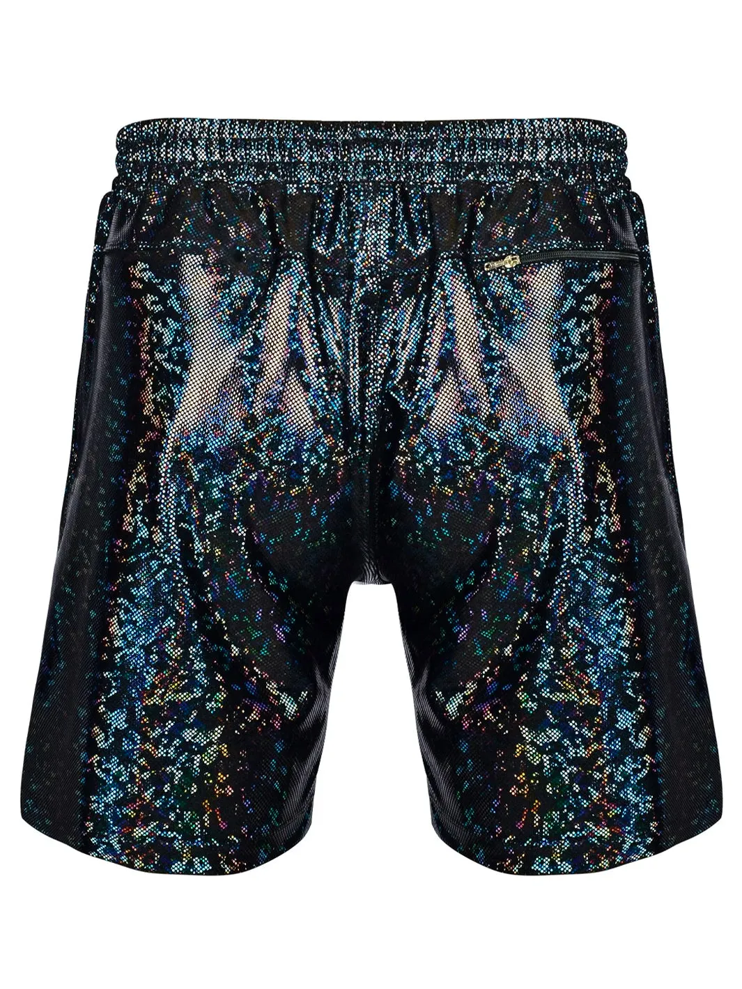 ULTIMATE HOLOGRAPHIC MENS SHORTS - OIL SLICK