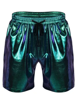 ULTIMATE HOLOGRAPHIC MENS SHORTS - OIL SLICK