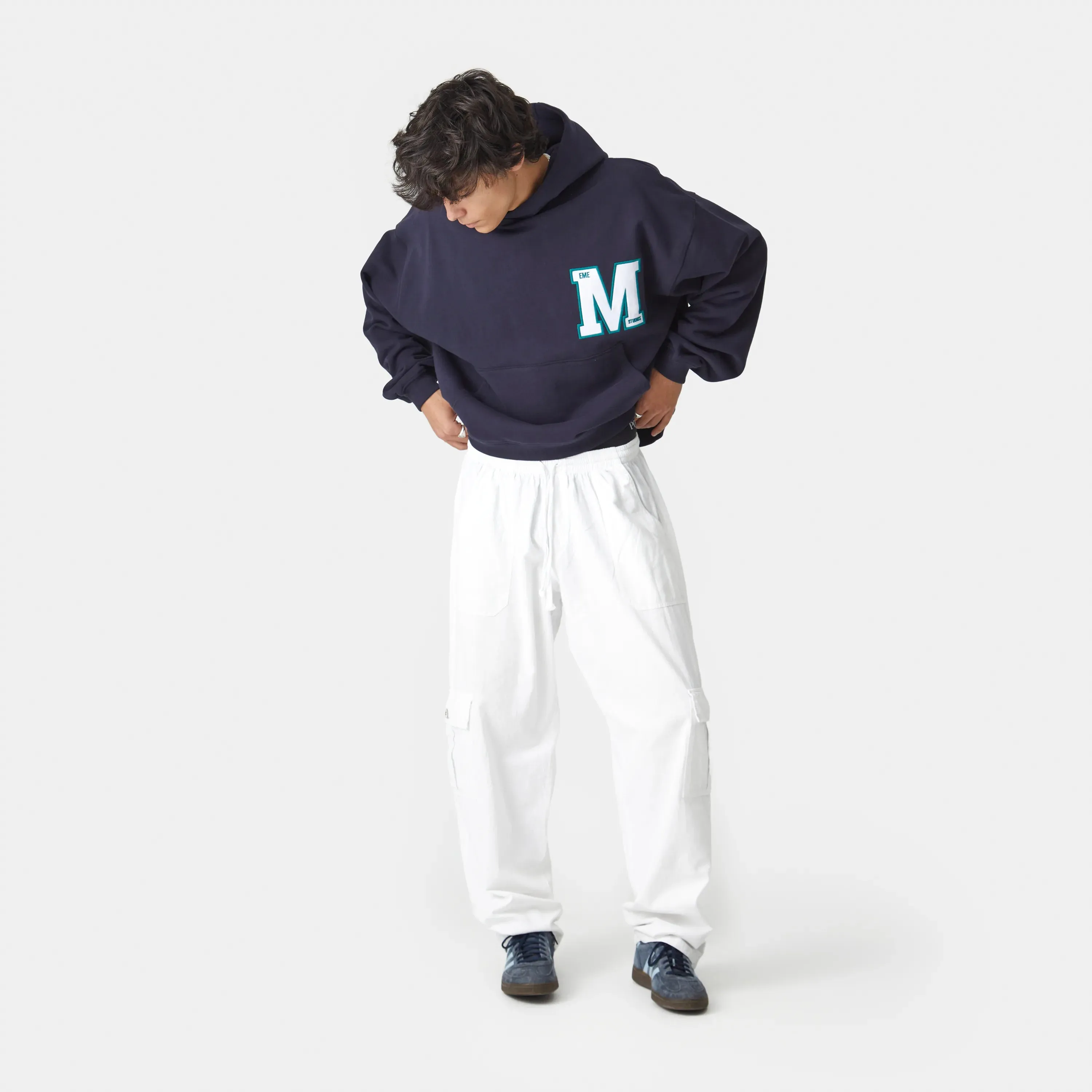 Wrap Up Navy Oversized Hoodie